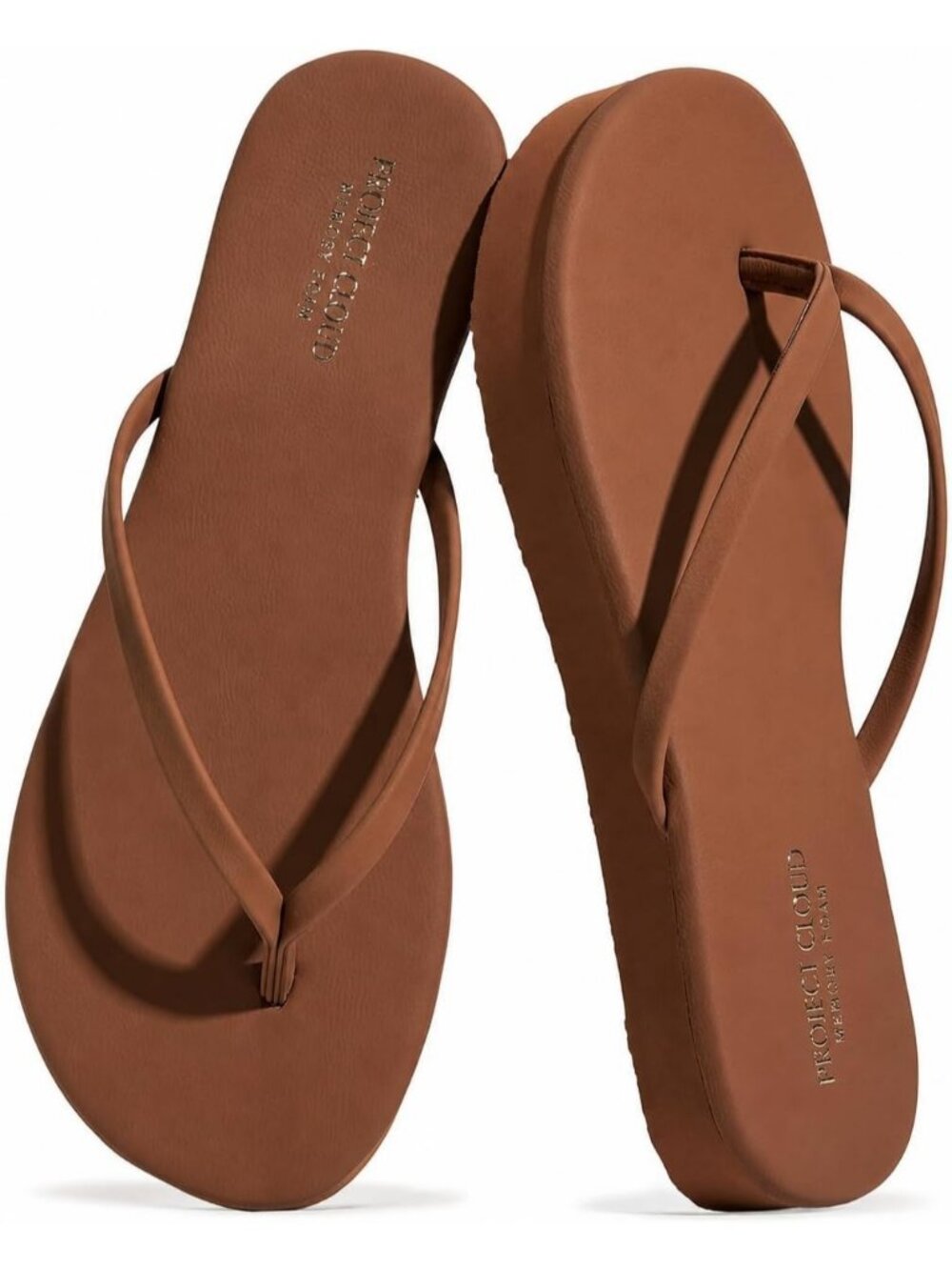 Women's Choco Summer Lightweight Non-Slip Memory Foam Insole Flip Flops Sandals